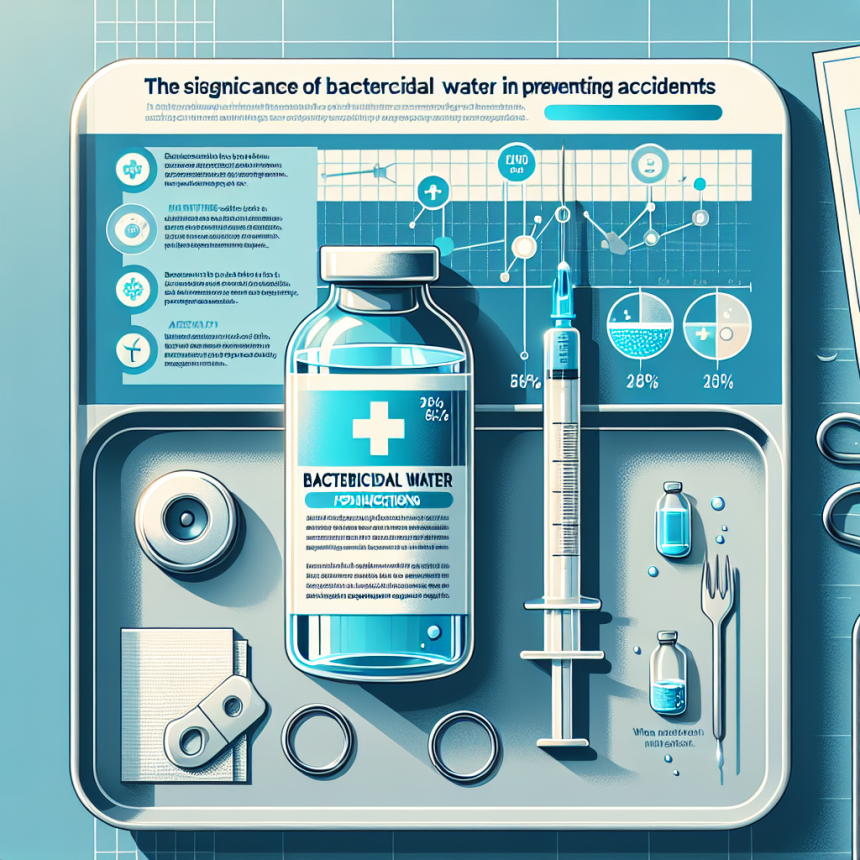 L'importanza dell'acqua battericida per iniezioni nella prevenzione degli infortuni